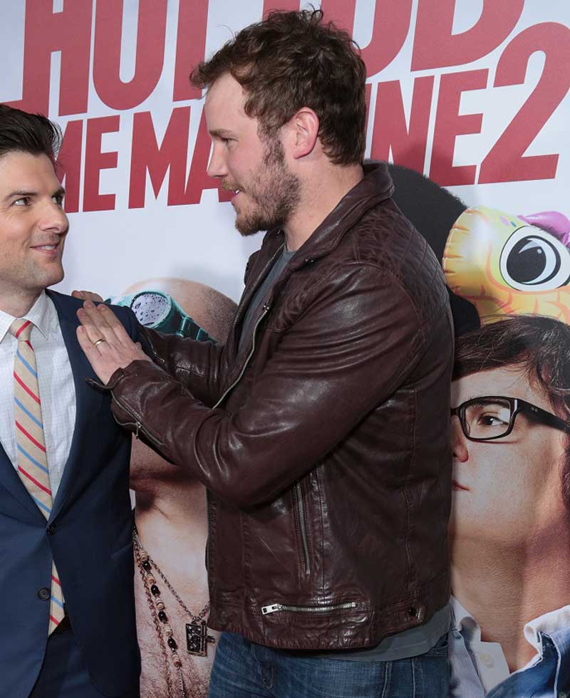 Chris Pratt Hot Tub Time Machine 2 Premiere Leather Jacket Chris Pratt Hot Tub Time Machine 2 Premiere Leather Jacket - Image 4