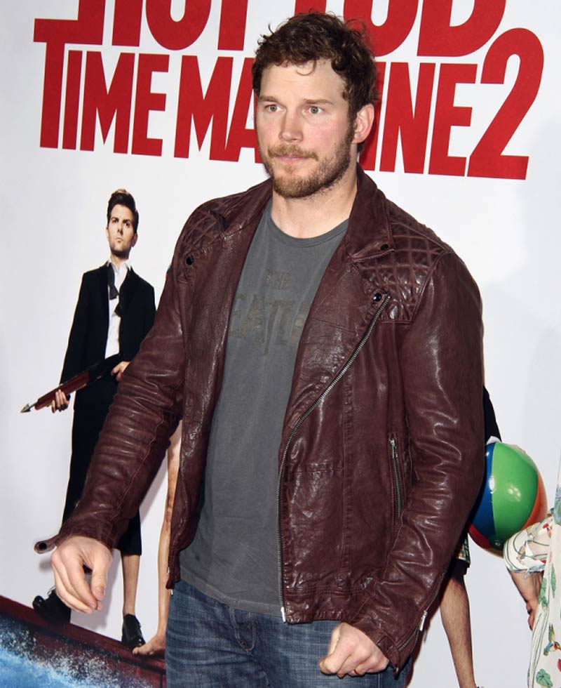 Chris Pratt Hot Tub Time Machine 2 Premiere Leather Jacket Chris Pratt Hot Tub Time Machine 2 Premiere Leather Jacket - Image 2