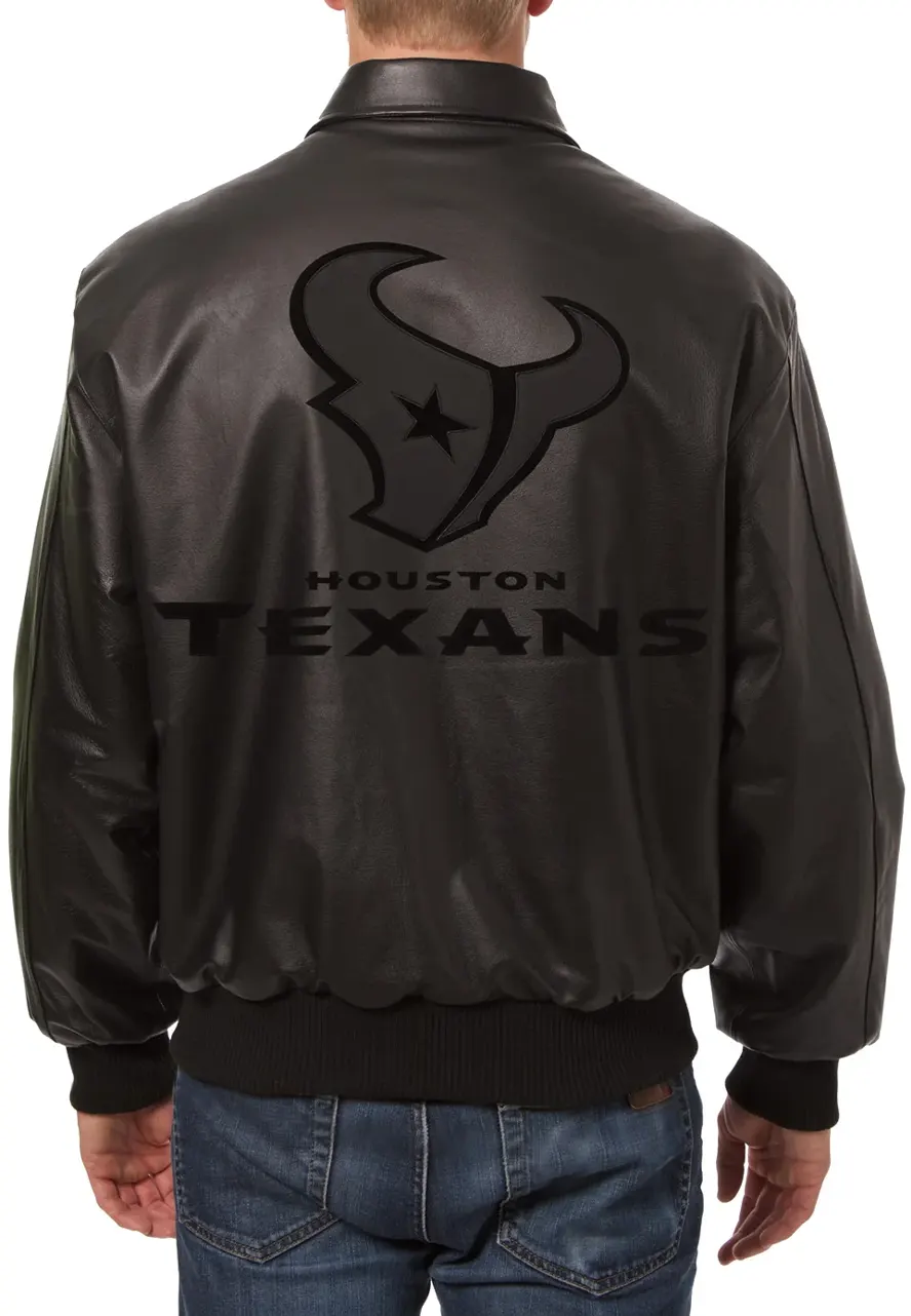 Houston Texans Leather Jacket Houston Texans Leather Jacket - Image 2