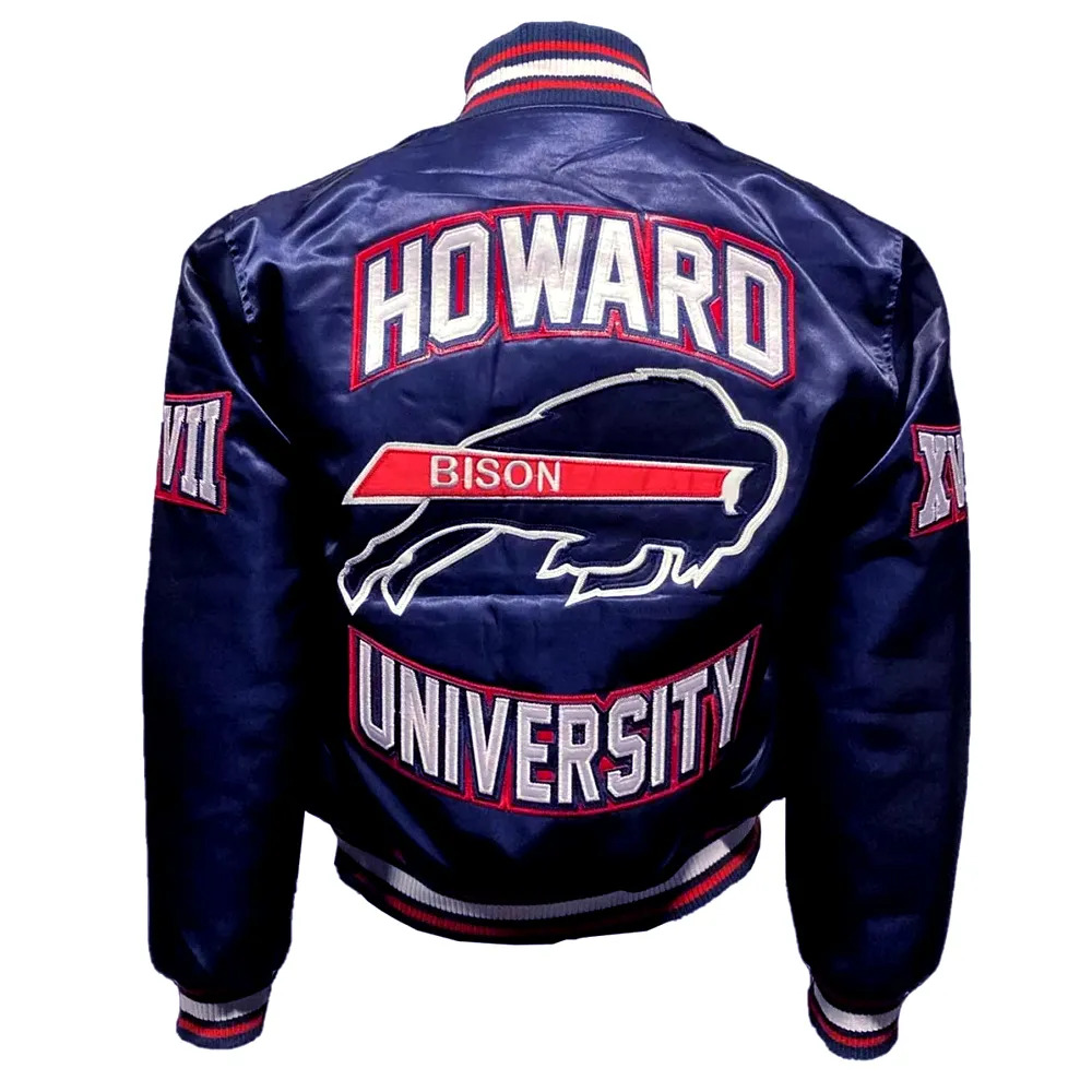 Howard University Bison Blue Jacket Howard University Bison Blue Jacket - Image 2