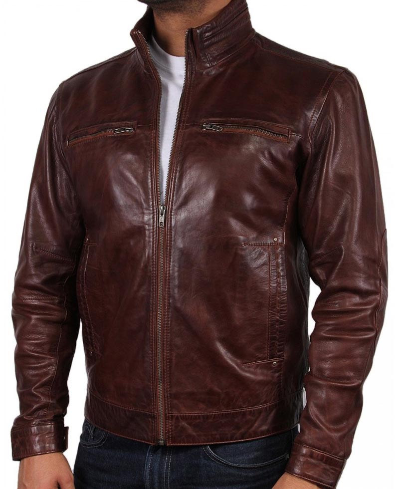 Human Target Christopher Chance Brown Leather Jacket Human Target Christopher Chance Brown Leather Jacket - Image 4