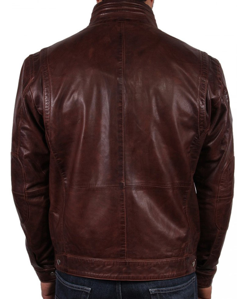 Human Target Christopher Chance Brown Leather Jacket Human Target Christopher Chance Brown Leather Jacket - Image 2