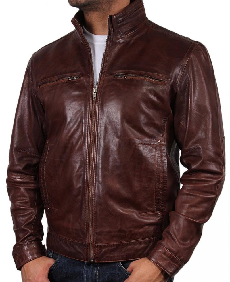 Human Target Christopher Chance Brown Leather Jacket Human Target Christopher Chance Brown Leather Jacket - Image 3