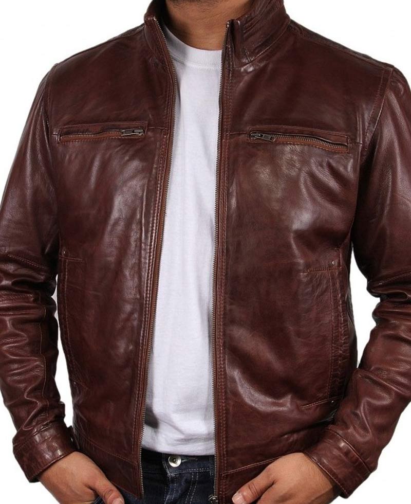 Human Target Christopher Chance Brown Leather Jacket Human Target Christopher Chance Brown Leather Jacket - Image 6