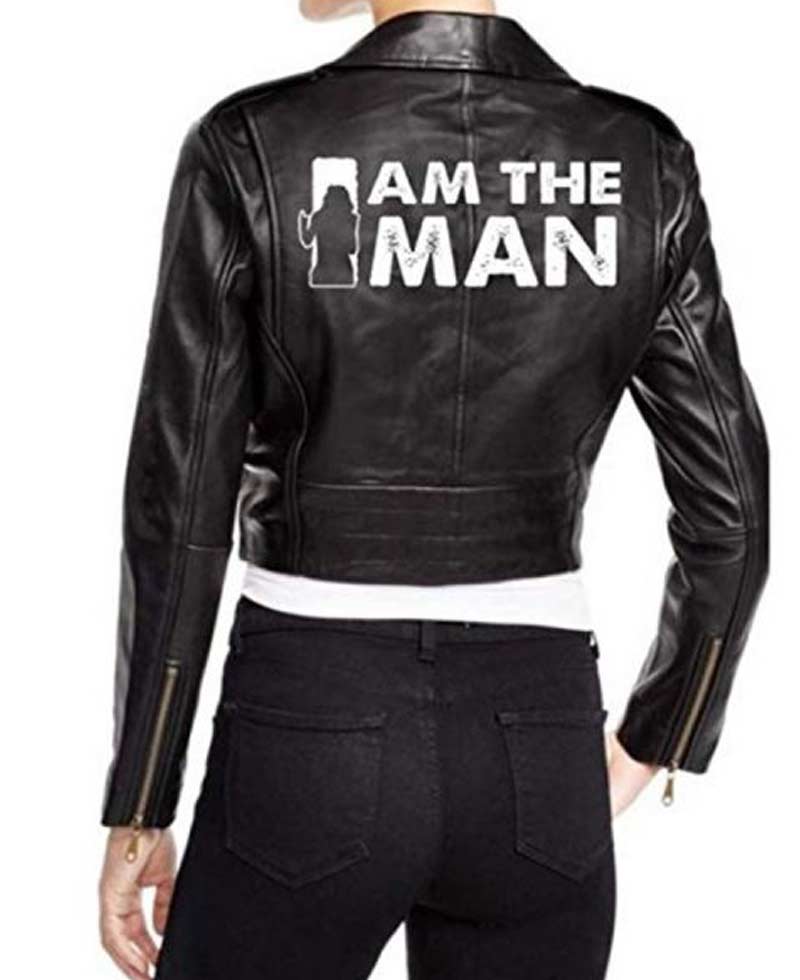 I Am The Man Becky Lynch Black Leather Jacket I Am The Man Becky Lynch Black Leather Jacket - Image 2