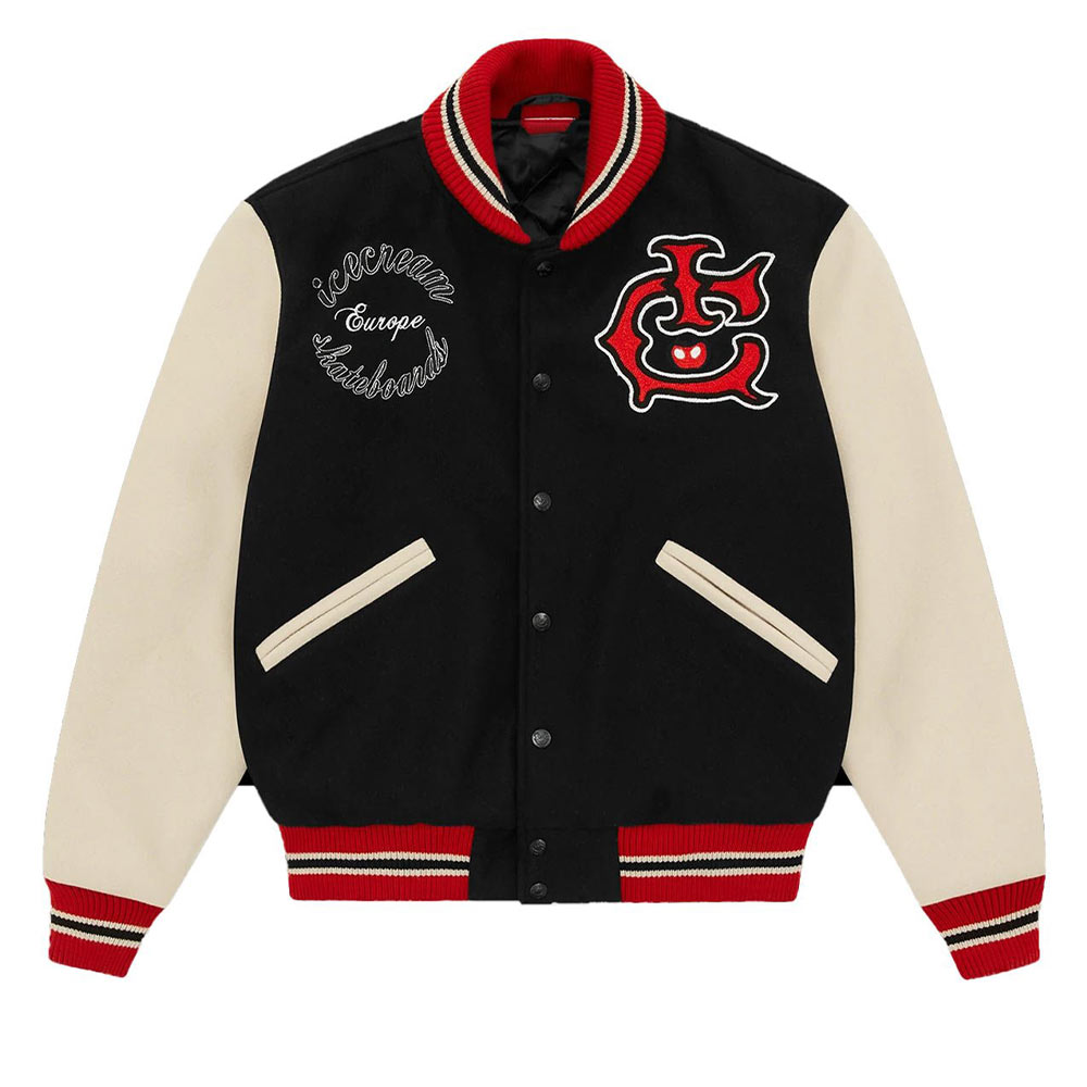 Icecream Skate Cone Varsity Jacket Icecream Skate Cone Varsity Jacket - Image 4