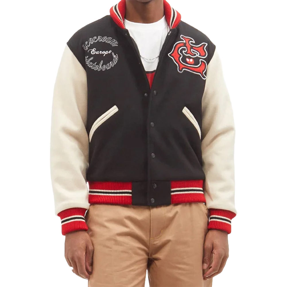 Icecream Skate Cone Varsity Jacket Icecream Skate Cone Varsity Jacket - Image 5