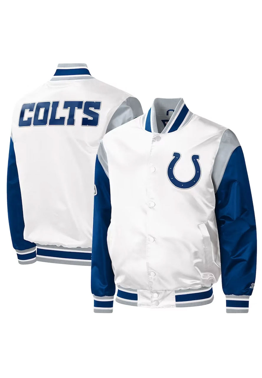 Indianapolis Colts Throwback Varsity Jacket Indianapolis Colts Throwback Varsity Jacket - Image 3