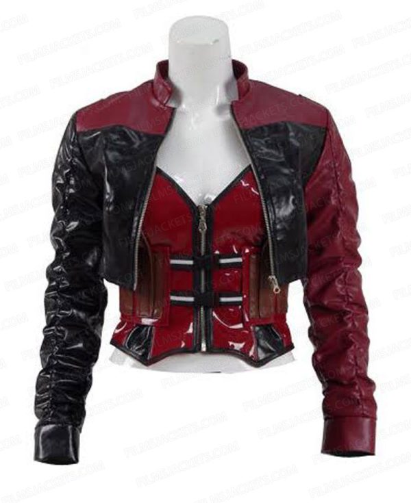 Injustice 2 Harley Quinn Leather Jacket with Vest