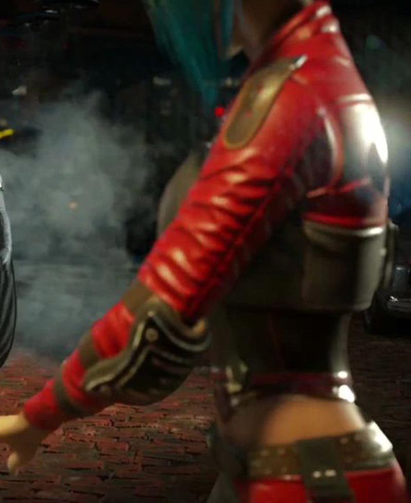 Injustice 2 Harley Quinn Leather Jacket with Vest Injustice 2 Harley Quinn Leather Jacket with Vest - Image 5