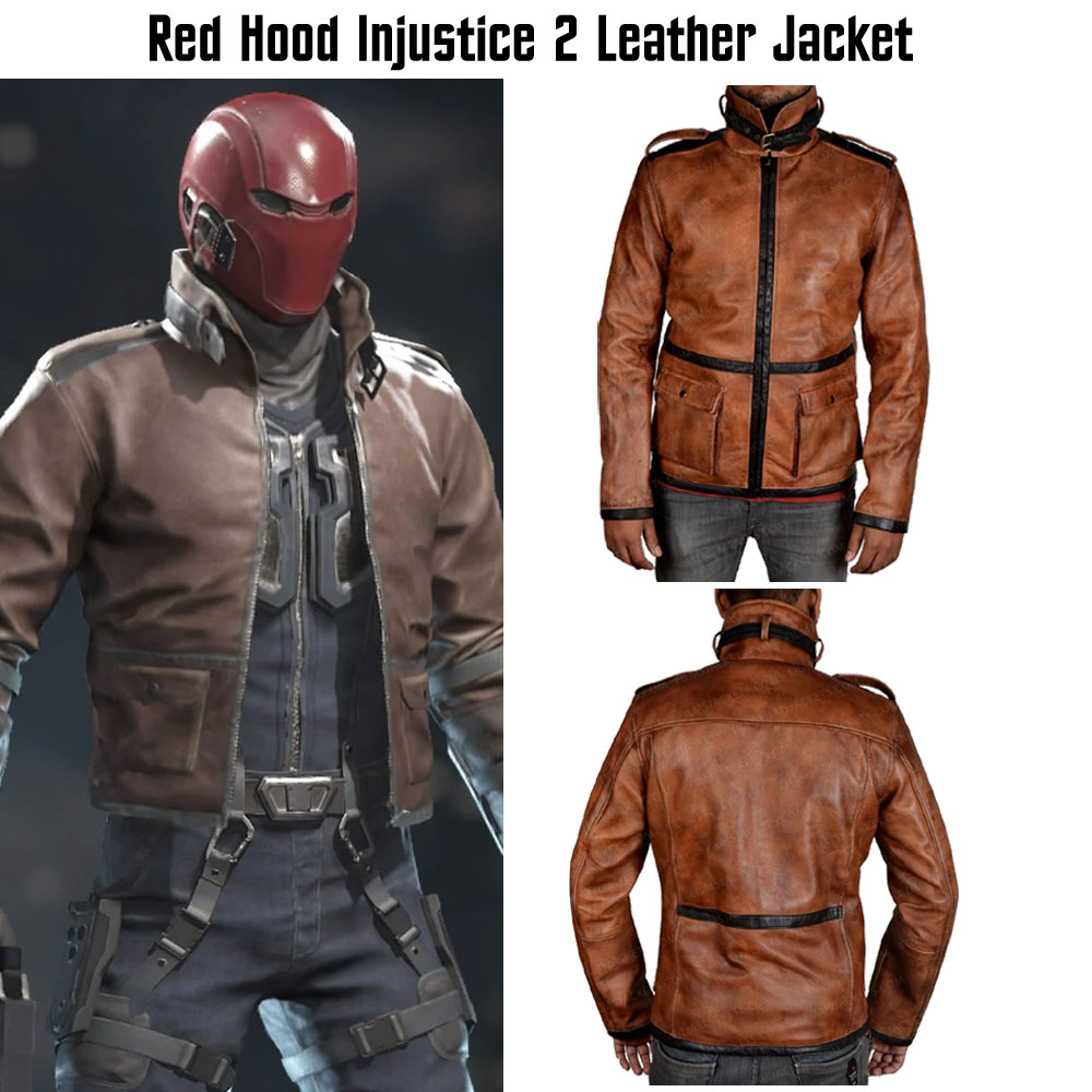 Injustice 2 Red Hood Leather Jacket Injustice 2 Red Hood Leather Jacket - Image 7
