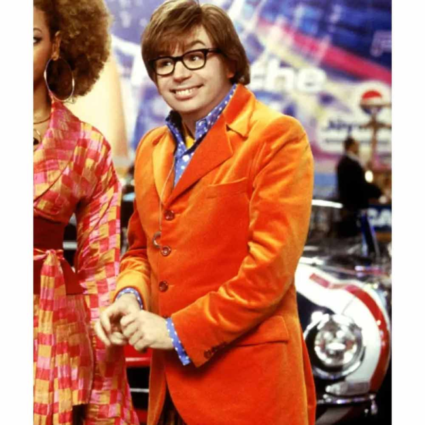International Man of Mystery Austin Powers Mike Myers Orange Blazer