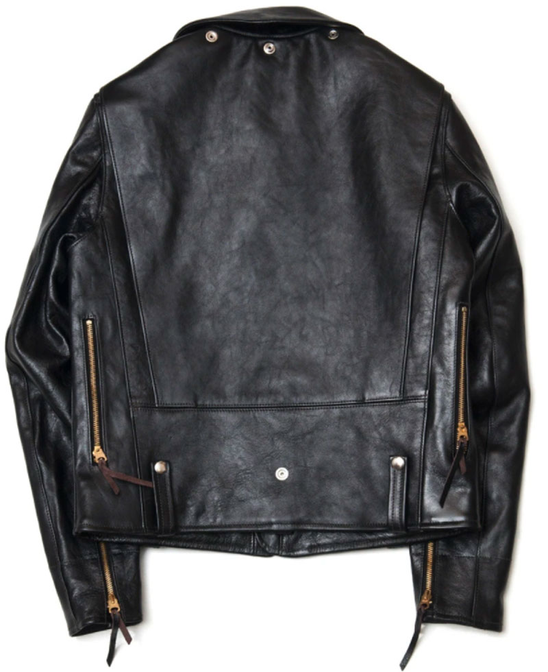 Biker J-24 Cow-Hide Leather Jacket Biker J-24 Cow-Hide Leather Jacket - Image 2