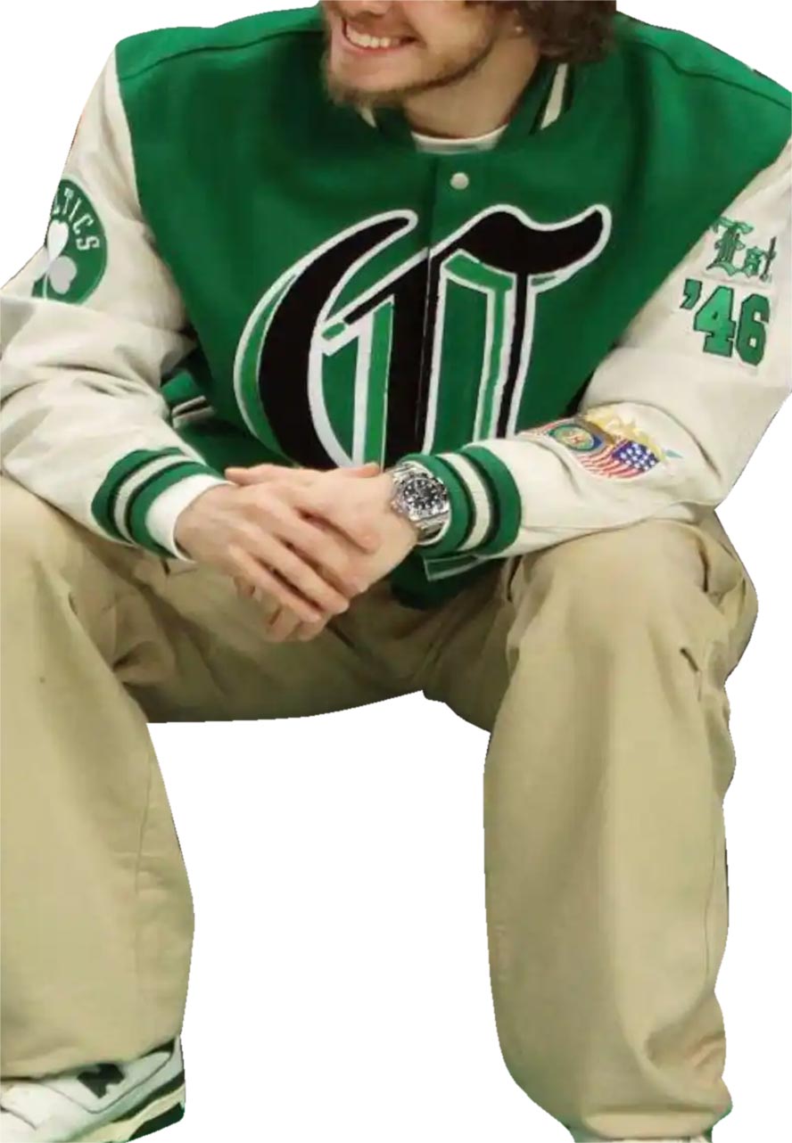 Jack Harlow Boston Celtics Jacket Jack Harlow Boston Celtics Jacket - Image 3