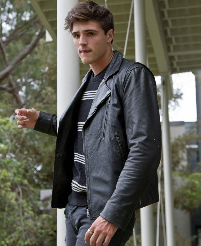 The Kissing Booth 2 Jacob Elordi Back Leather Jacket The Kissing Booth 2 Jacob Elordi Back Leather Jacket