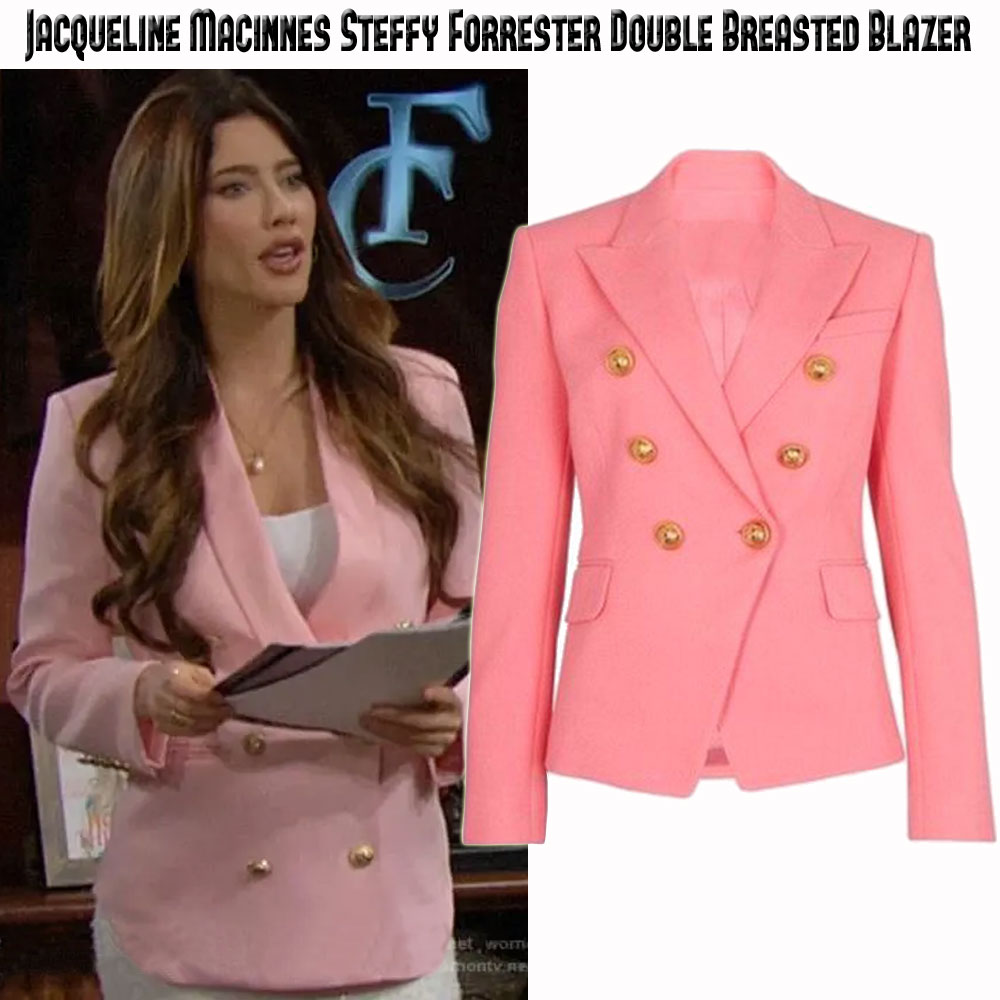 The Bold and The Beautiful Jacqueline Macinnes Pink Blazer The Bold and The Beautiful Jacqueline Macinnes Pink Blazer - Image 3