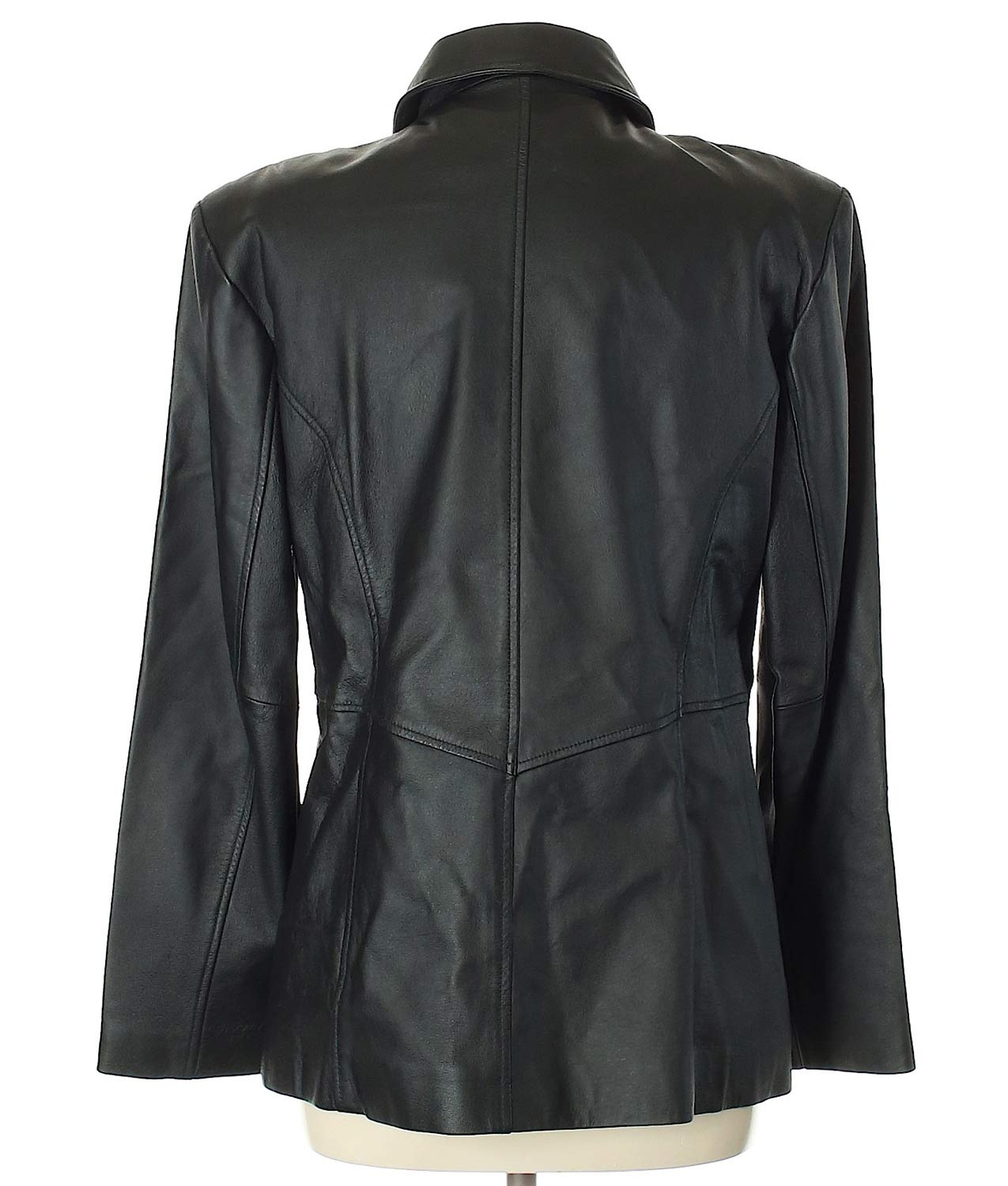 Jacqueline Ferrar Black Leather Jacket Jacqueline Ferrar Black Leather Jacket - Image 2