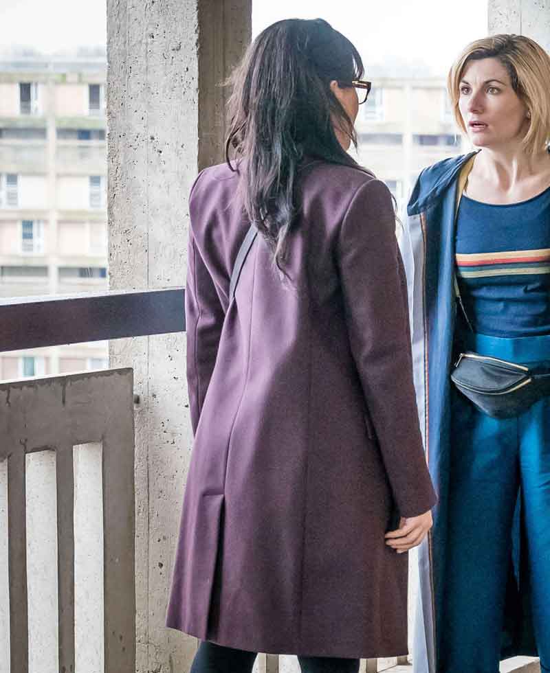 Jade Mcintyre Doctor Who Purple Coat Jade Mcintyre Doctor Who Purple Coat - Image 2
