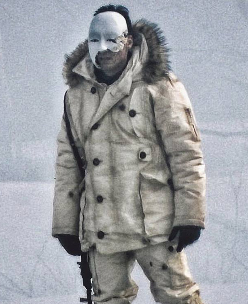 James Bond 25 Masked Villain White Coat James Bond 25 Masked Villain White Coat
