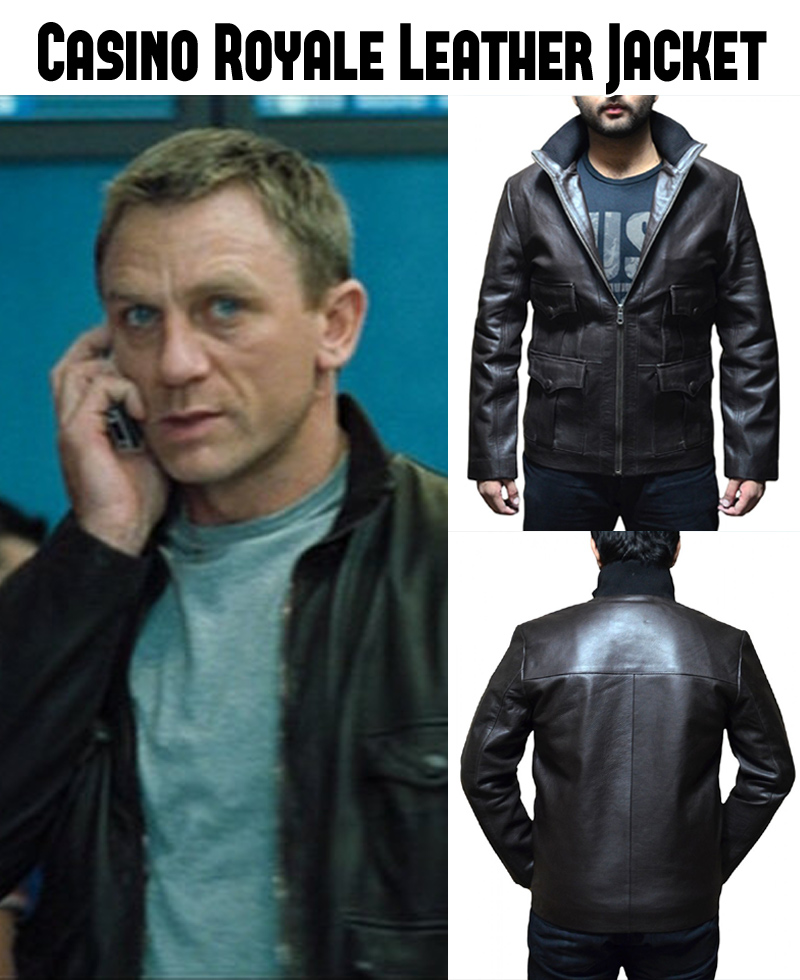 James Bond Casino Royale Leather Jacket James Bond Casino Royale Leather Jacket - Image 6