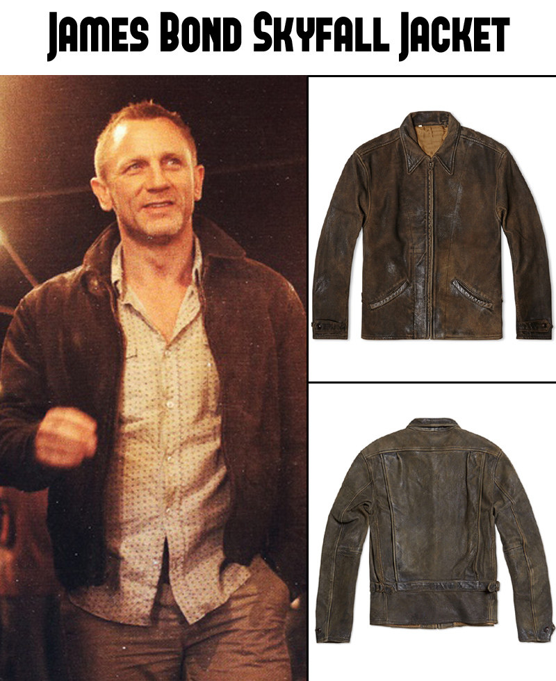 James Bond Skyfall Leather Jacket James Bond Skyfall Leather Jacket - Image 12
