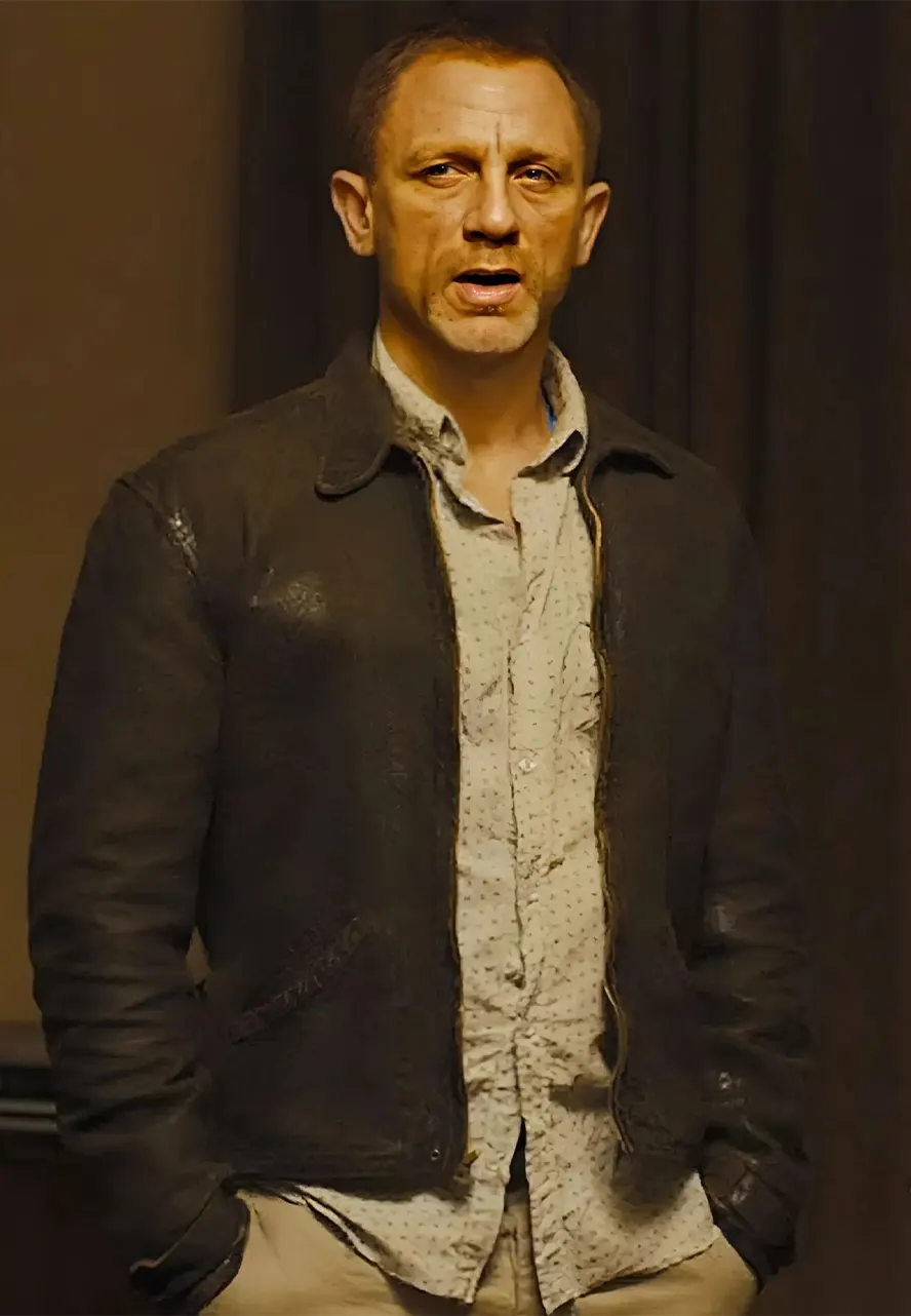 James Bond Skyfall Leather Jacket James Bond Skyfall Leather Jacket - Image 8