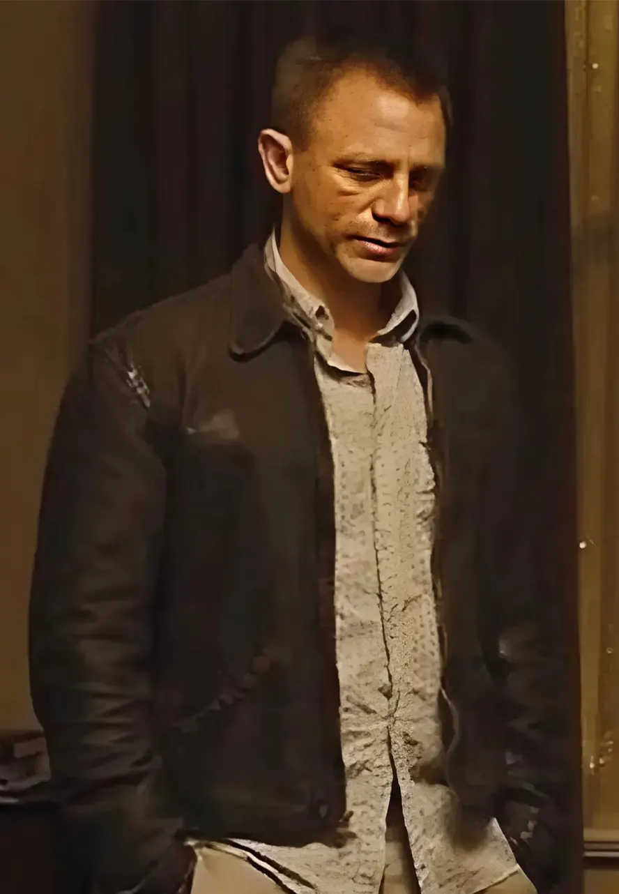 James Bond Skyfall Leather Jacket James Bond Skyfall Leather Jacket - Image 9