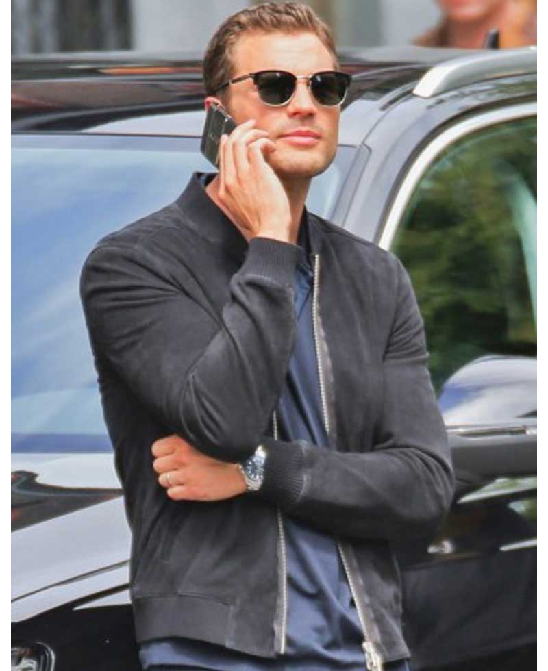 Fifty Shades Freed Jamie Dornan Bomber Suede Jacket Fifty Shades Freed Jamie Dornan Bomber Suede Jacket