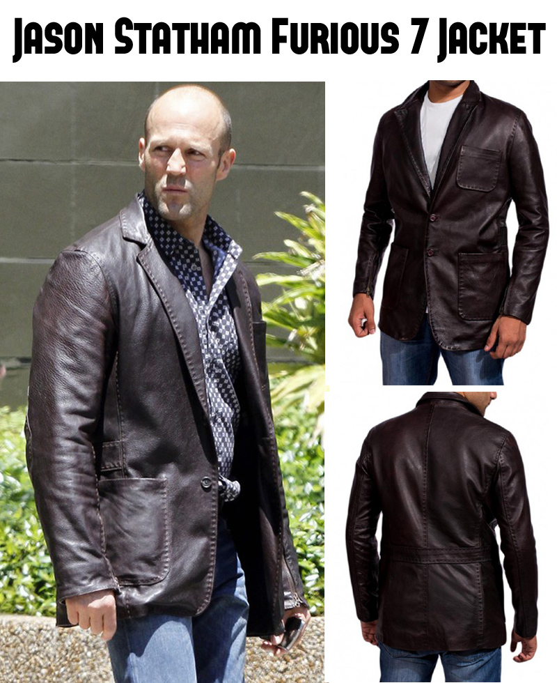 Jason Statham Furious 7 Leather Jacket Jason Statham Furious 7 Leather Jacket - Image 5