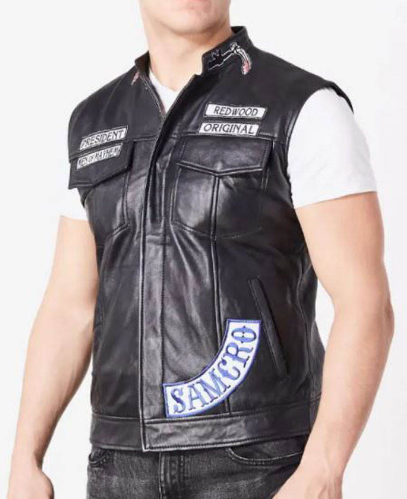 Sons of Anarchy Motorcycle Leather Vest Sons of Anarchy Motorcycle Leather Vest - Image 3