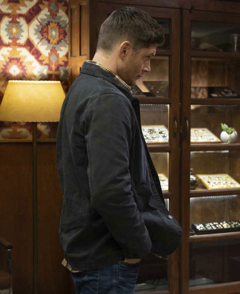 Supernatural Season 15 Jensen Ackles Black Jacket Supernatural Season 15 Jensen Ackles Black Jacket - Image 2