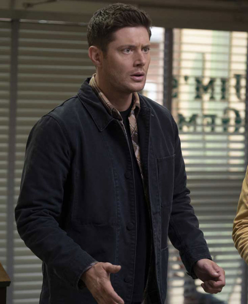 Supernatural Season 15 Jensen Ackles Black Jacket