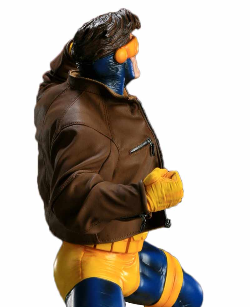 Cyclops Jim Lee Brown Leather Jacket Cyclops Jim Lee Brown Leather Jacket - Image 2