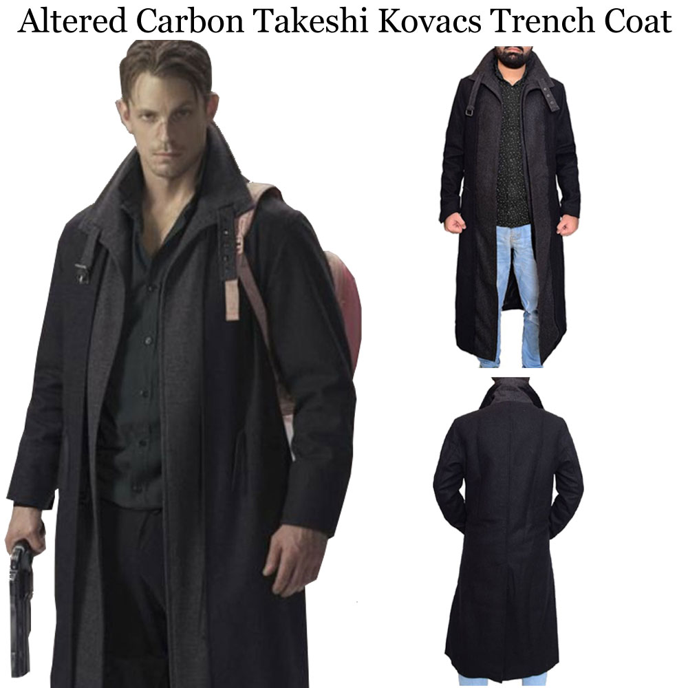 Joel Kinnaman Altered Carbon Coat Joel Kinnaman Altered Carbon Coat - Image 6
