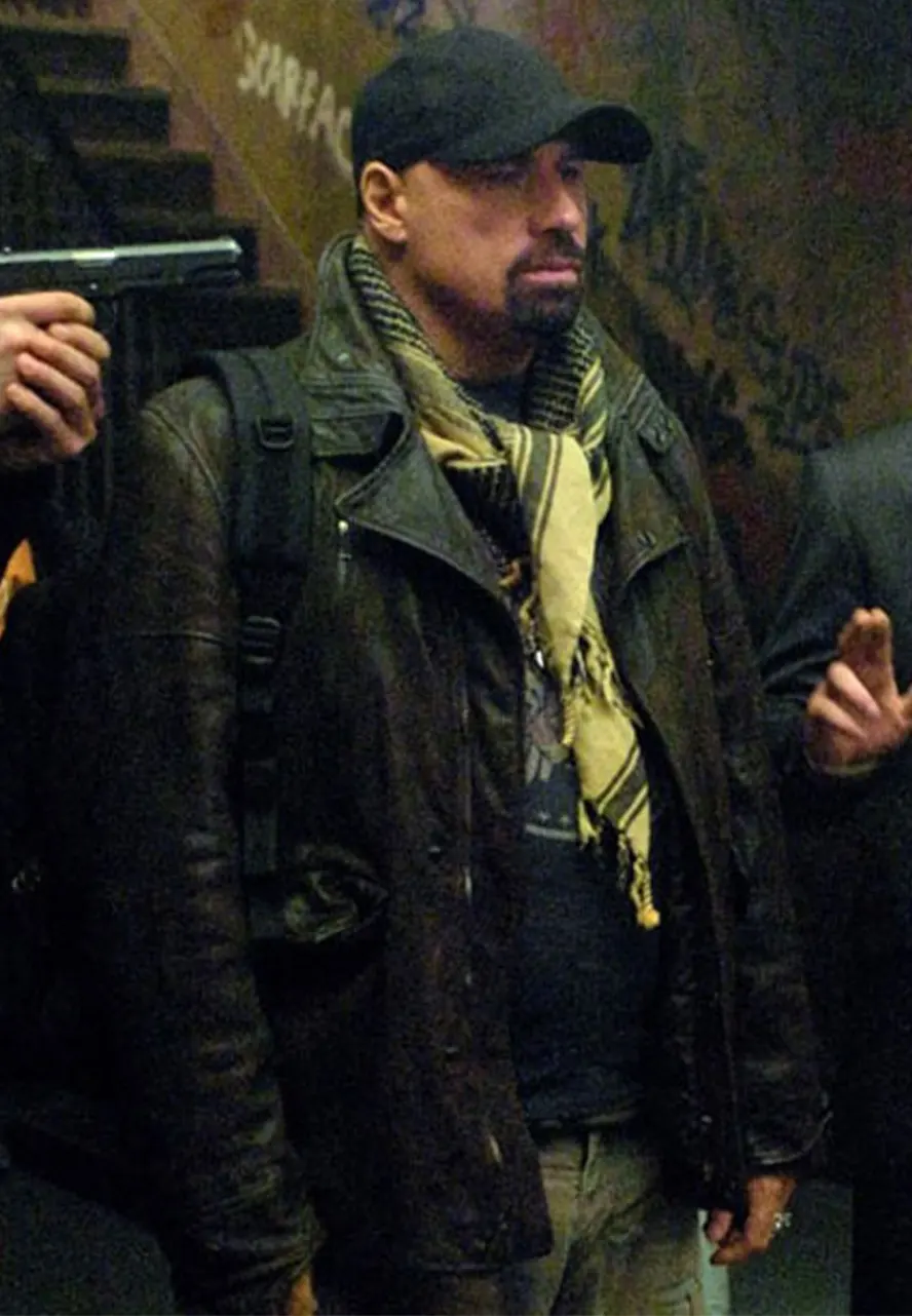 Charlie Wax From Paris With Love John Travolta Leather Jacket from paris with love leather jacket
