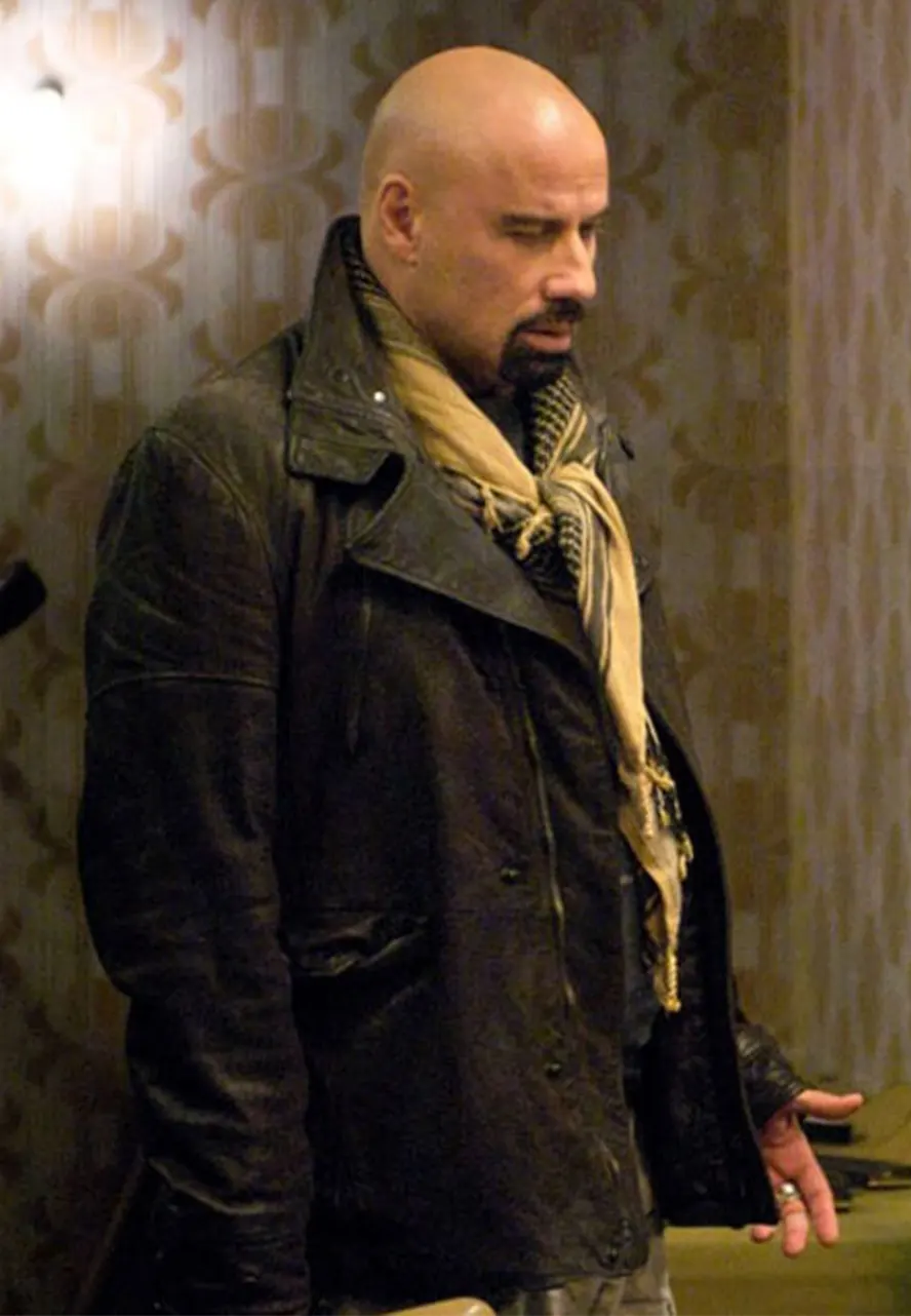 Charlie Wax From Paris With Love John Travolta Leather Jacket from paris with love jacket