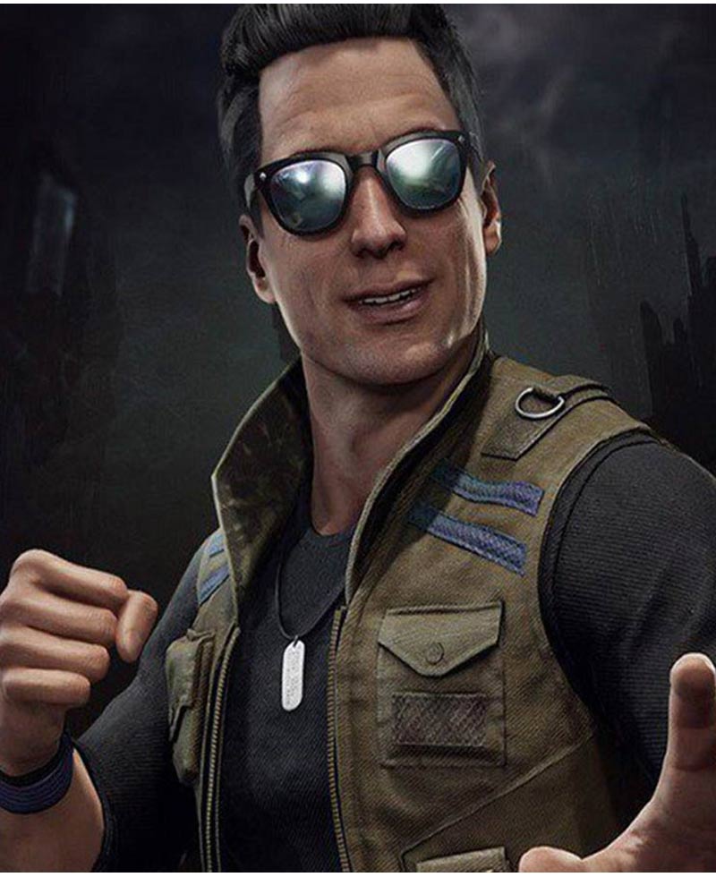 Johnny Cage Mortal Kombat 11 Green Vest Johnny Cage Mortal Kombat 11 Green Vest - Image 3