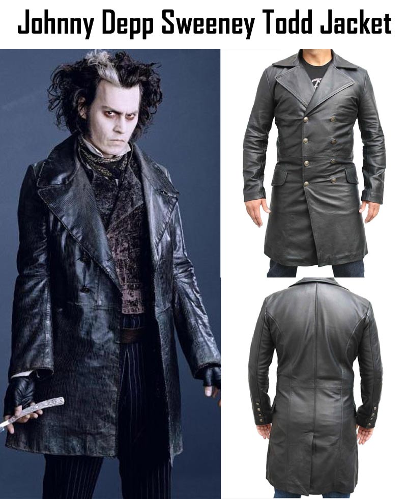 Johnny Depp Sweeney Todd Leather Coat sweeney todd coat