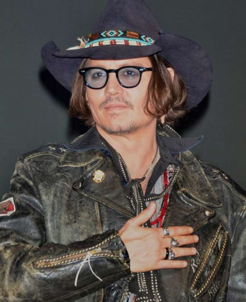 Johnny Depp Vintage Black Leather Jacket Johnny Depp Vintage Black Leather Jacket - Image 6