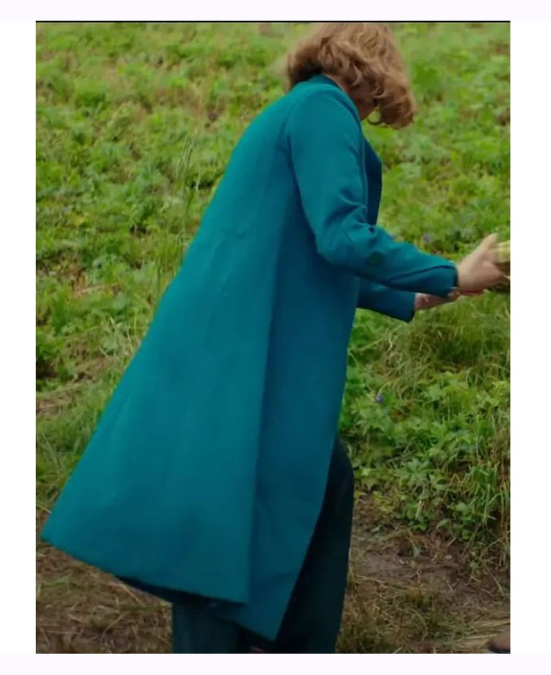 Scarlett Johansson Jojo Rabbit Blue Coat Scarlett Johansson Jojo Rabbit Blue Coat - Image 2