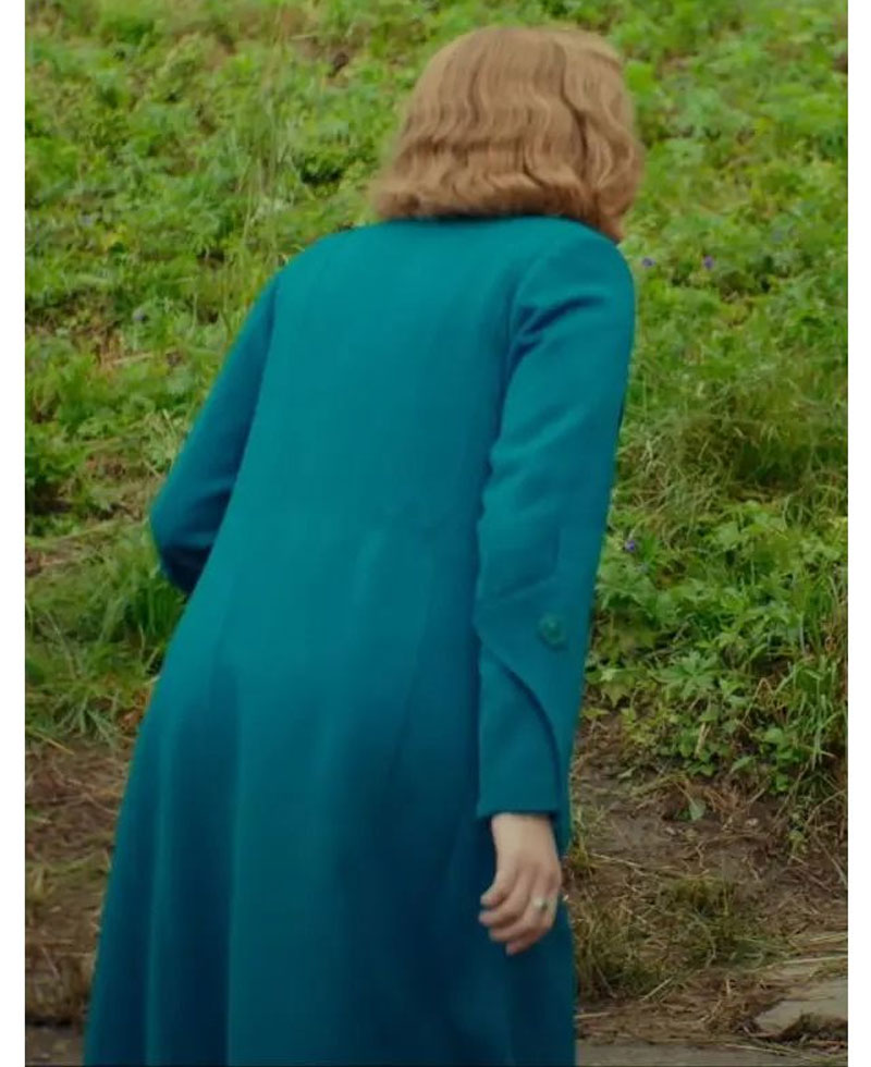 Scarlett Johansson Jojo Rabbit Blue Coat Scarlett Johansson Jojo Rabbit Blue Coat - Image 3