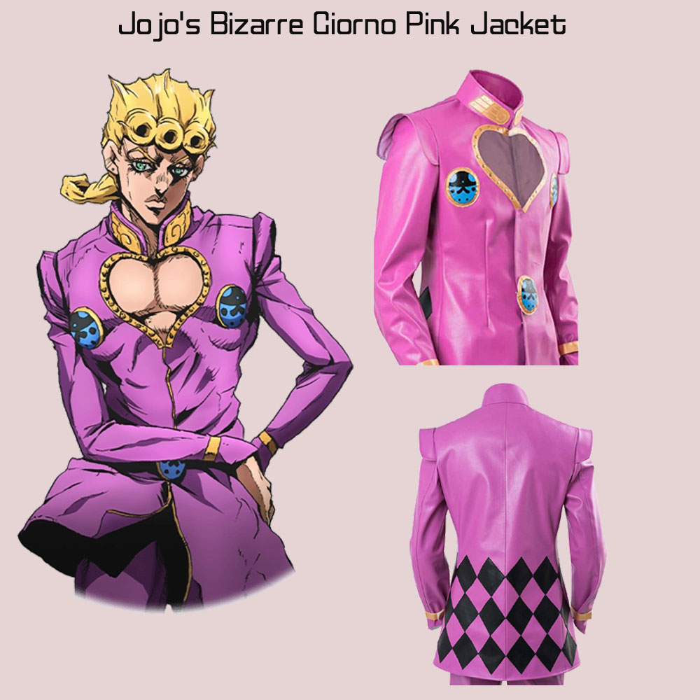 Jojo's Bizarre Giorno Pink Jacket Jojo's Bizarre Giorno Pink Jacket - Image 7