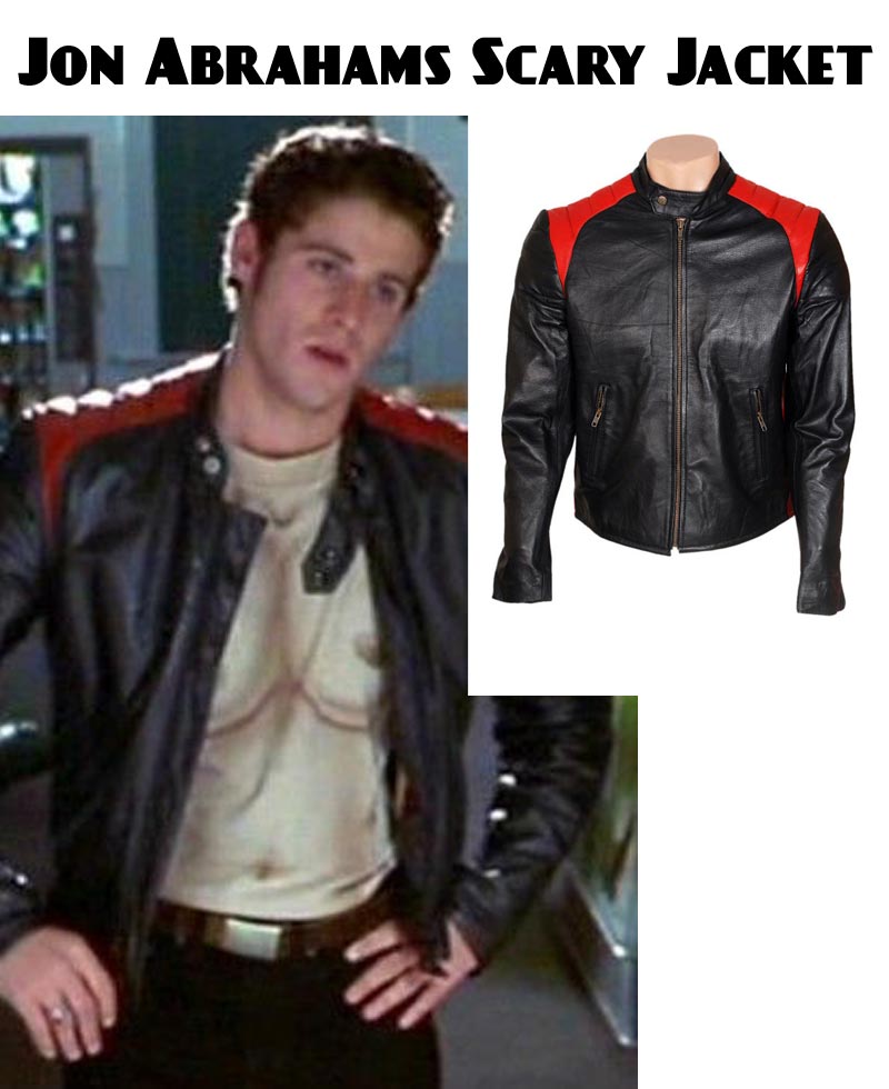 Jon Abrahams Scary Leather Jacket jon abrahams scary movie jacket