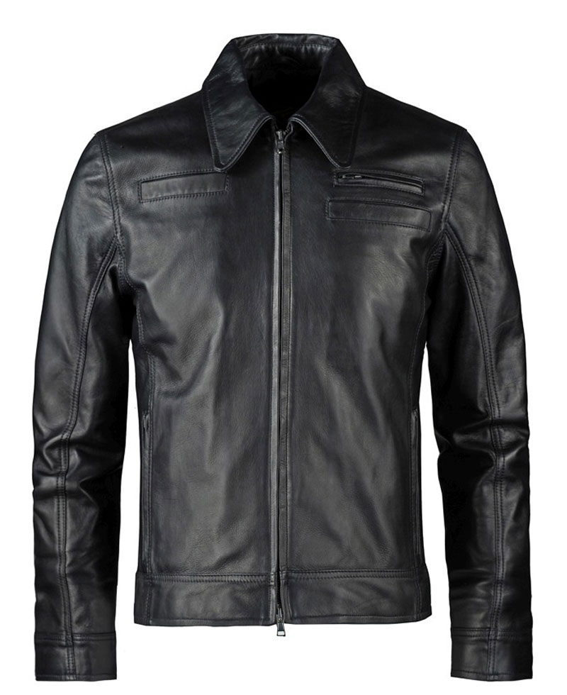 Looper Joe Black Leather Jacket Looper Joe Black Leather Jacket - Image 2
