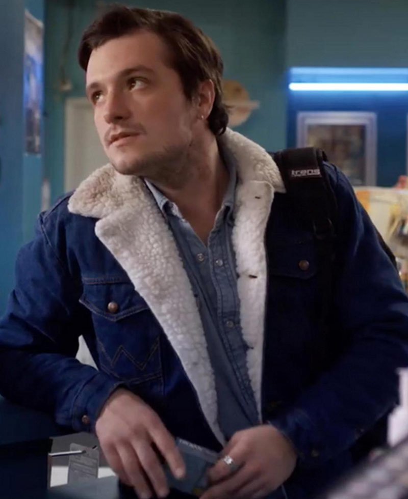 Josh Hutcherson Burn Shearling Jacket Josh Hutcherson Burn Shearling Jacket - Image 2