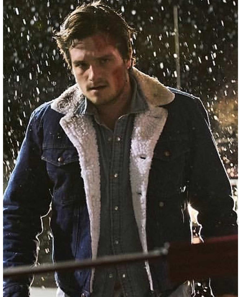 Josh Hutcherson Burn Shearling Jacket Josh Hutcherson Burn Shearling Jacket - Image 3