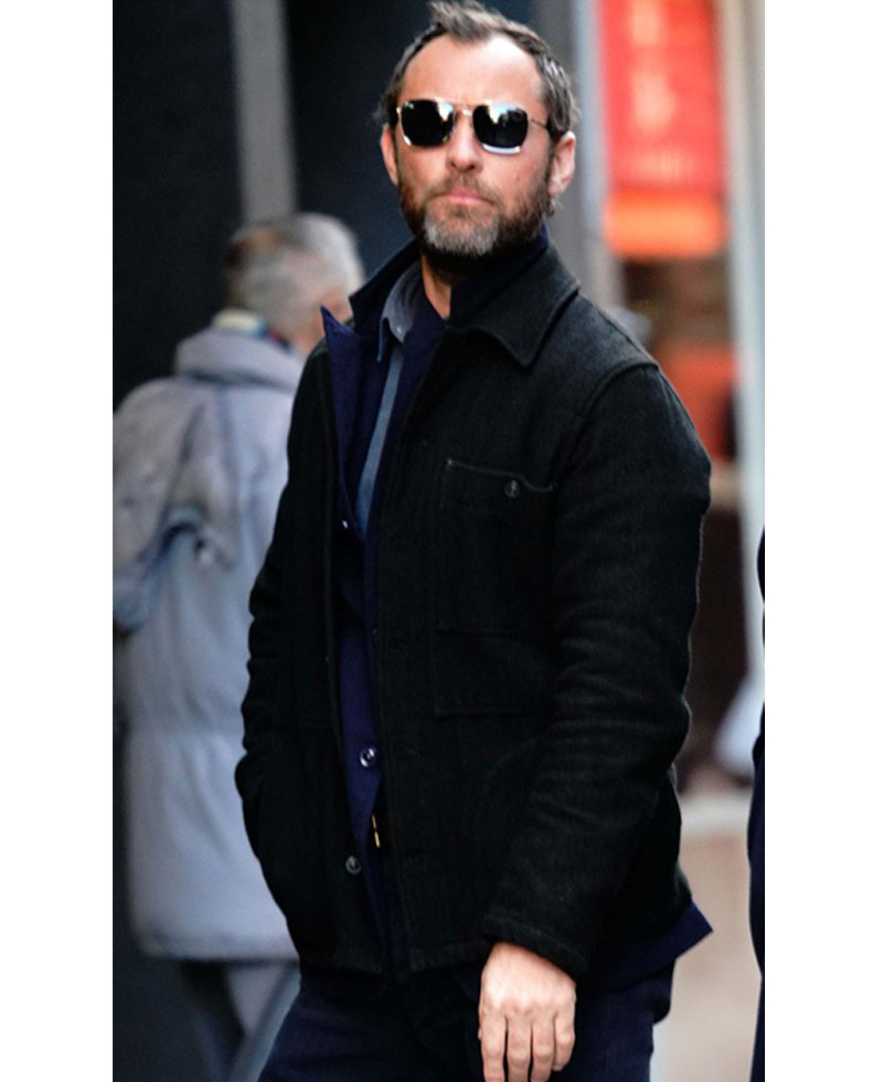 Jude Law The Rhythm Section Black Jacket Jude Law The Rhythm Section Black Jacket - Image 5