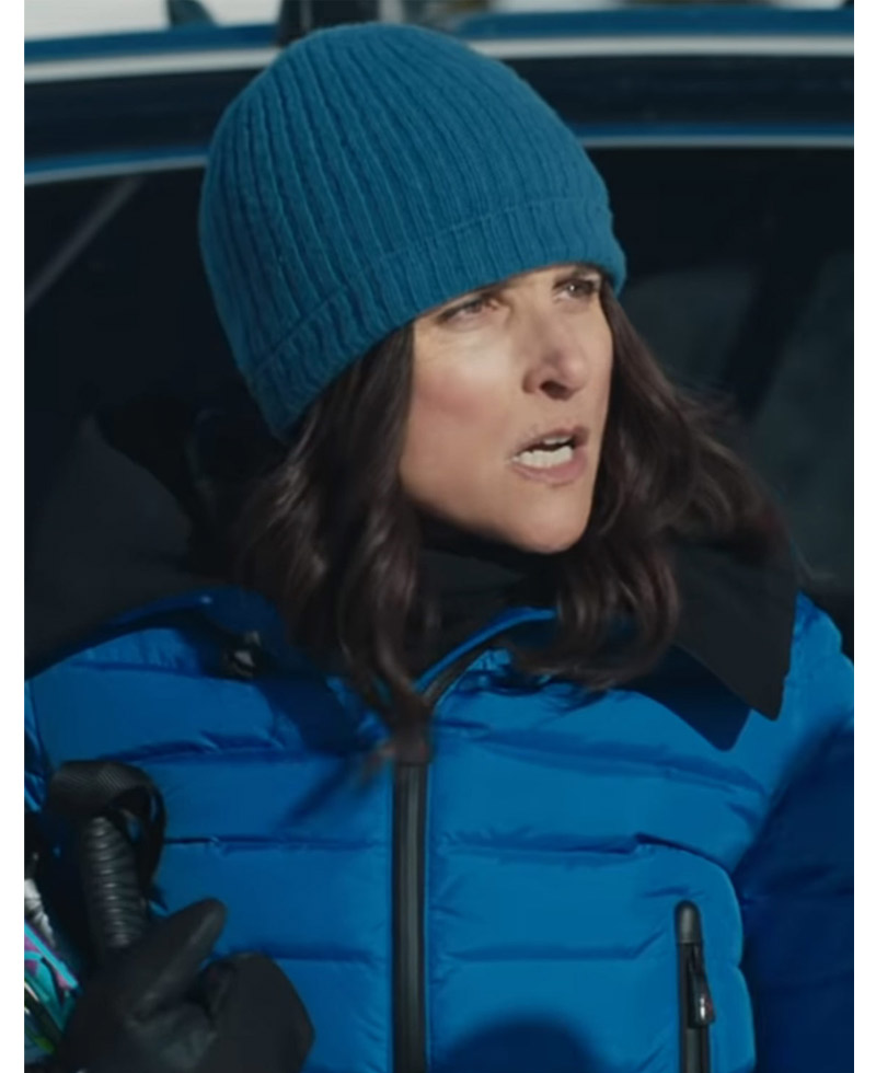 Julia Louis Dreyfus Downhill Blue Puffer Jacket Julia Louis Dreyfus Downhill Blue Puffer Jacket - Image 2