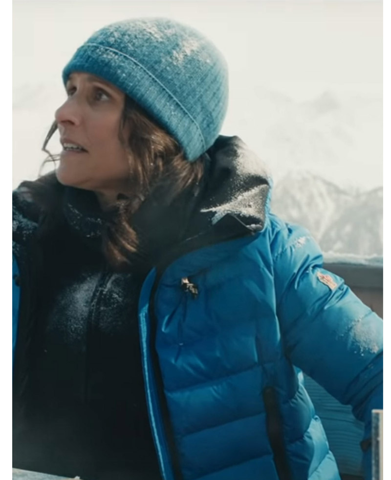 Julia Louis Dreyfus Downhill Blue Puffer Jacket Julia Louis Dreyfus Downhill Blue Puffer Jacket - Image 3