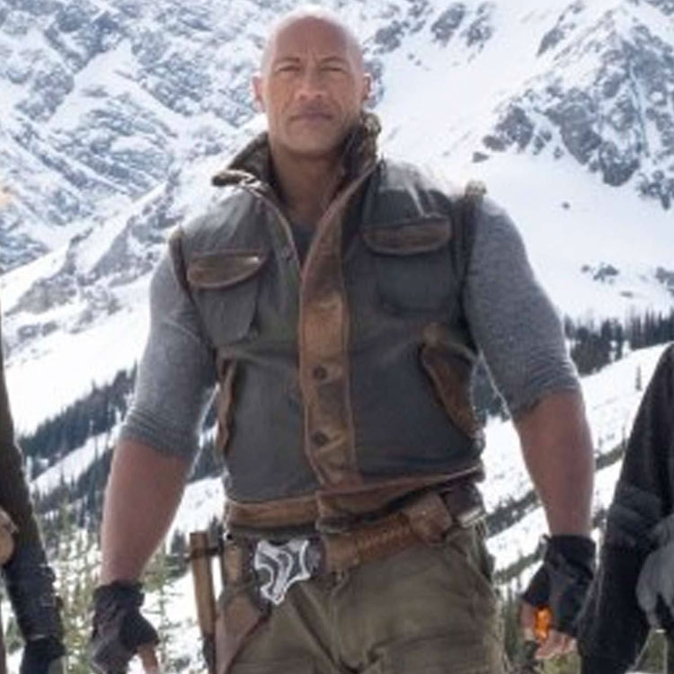 Jumanji The Next Level The Rock Leather Vest Jumanji The Next Level The Rock Leather Vest - Image 3